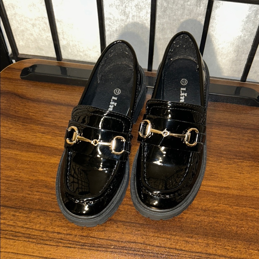 🦋Link Black Dress Shoes for Kids 5/25$